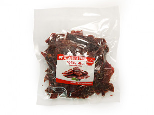 Арахис со вкусом барбекю: Говядина вяленая (строганина)