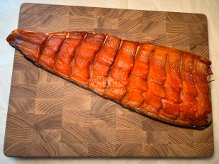 Жерех (бабочка) холодного копчения: Горбуша боковина х/к (юкола)