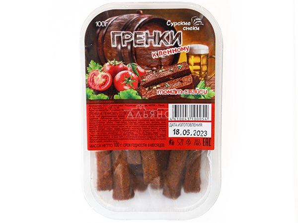 Сурские гренки Томат спайси (100 гр) в Челябинске