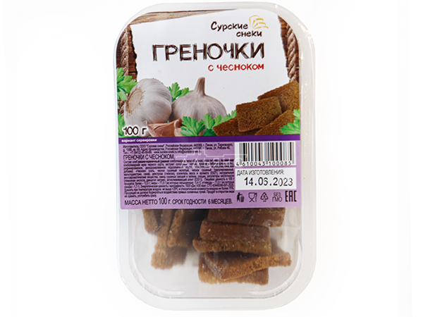 Сурские гренки с Чесноком (100 гр) в Челябинске