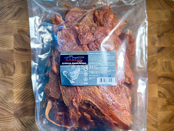 Мясо (АЛЬЯНС) вяленое курица 500гр "С халапеньо" в Челябинске