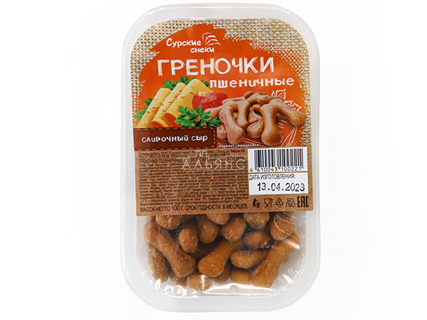 Сурские (ПШЕНИЧНЫЕ) Сливочный сыр (100 гр) в Челябинске