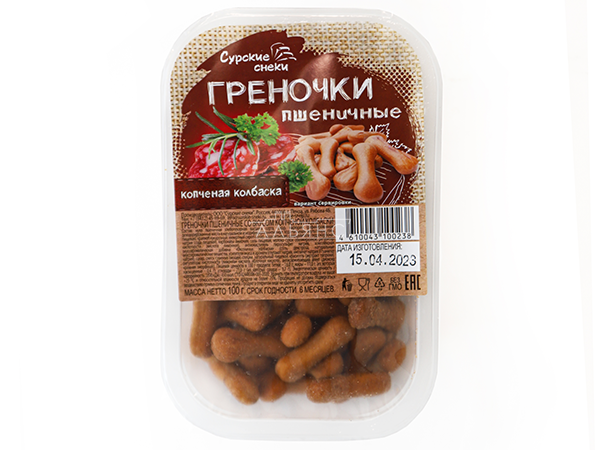 Сурские (ПШЕНИЧНЫЕ) Копченая колбаска (100 гр) в Челябинске