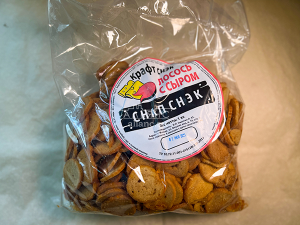 Снапсы ПШЕНИЧНЫЕ "Лосось с сыром" в Челябинске