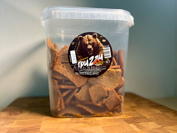 Ведро Ржаные гренки со вкусом Крылышки Барбекю (1 кг) в Челябинске