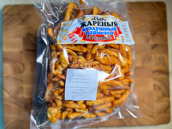 Жареный сыр "ВКУСНЯШКА" со вкусом пармезан (500 гр) в Челябинске